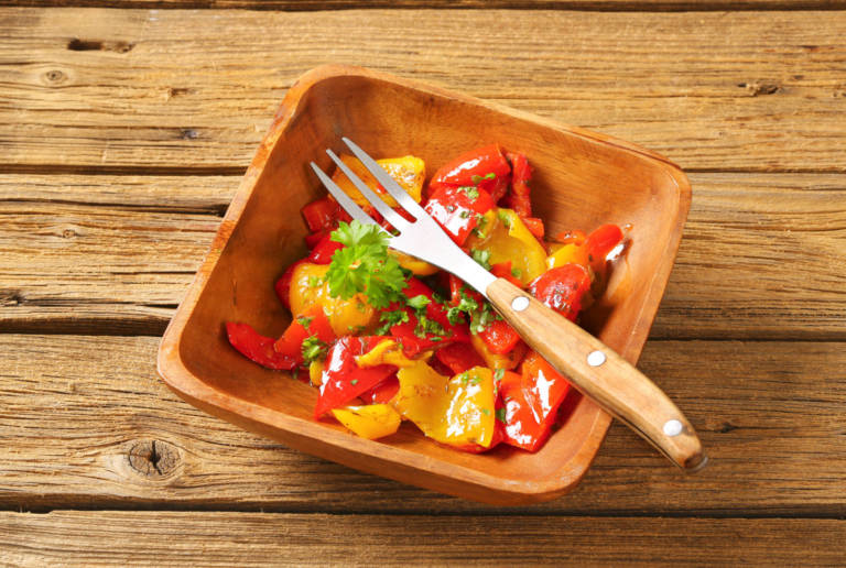 Marinated sweet peppers